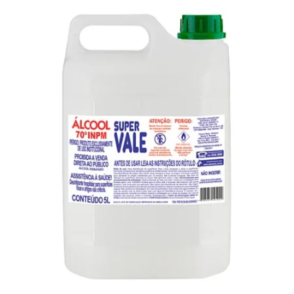 Álcool Líquido Super Vale 70º 5 Litros