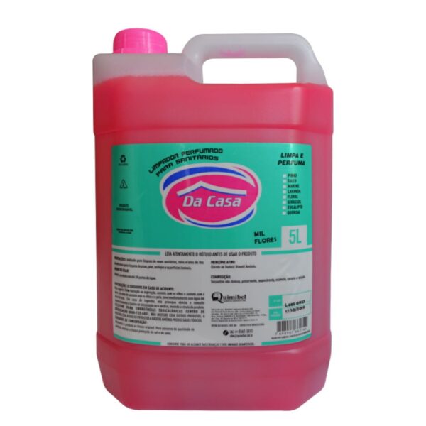 Álcool perfumado mil flores - Da casa - Quimibel 5L
