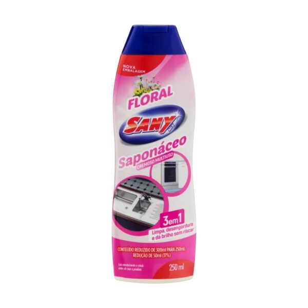 SAPÓLIO SANY MIX CREMOSO MULTIUSO FLORAL 250ML
