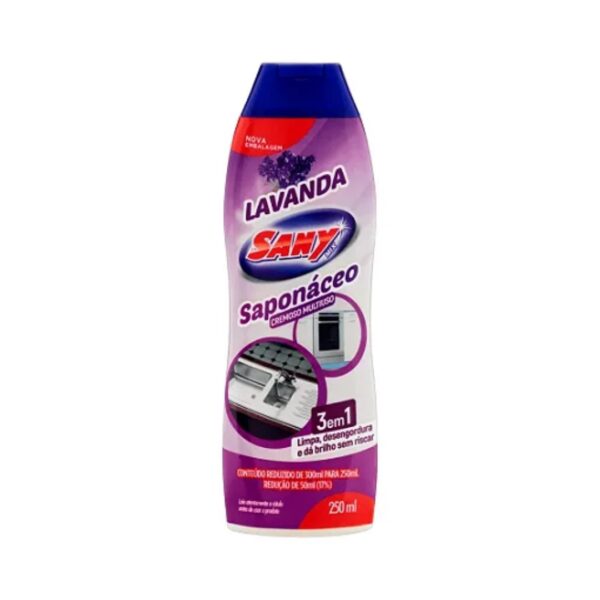 SAPÓLIO SANY MIX CREMOSO MULTIUSO LAVANDA 250ML