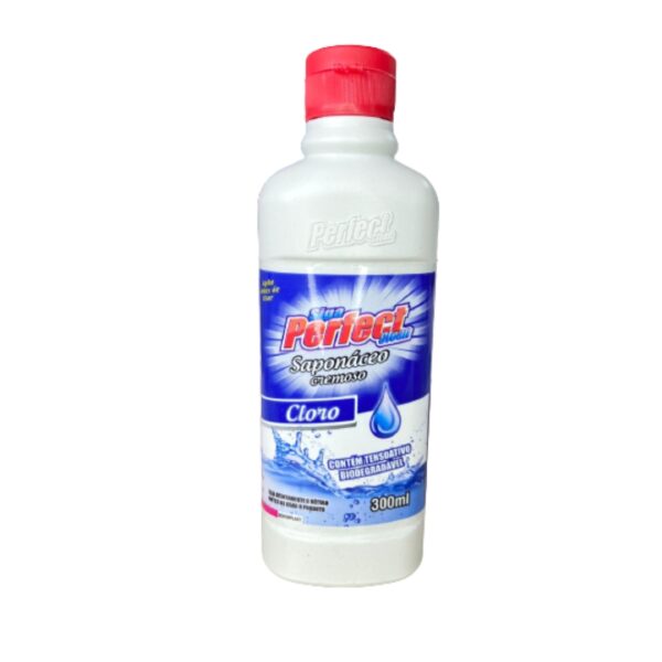 SAPÓLIO CREMOSO PERFECT CLEAN 300ML CLORO