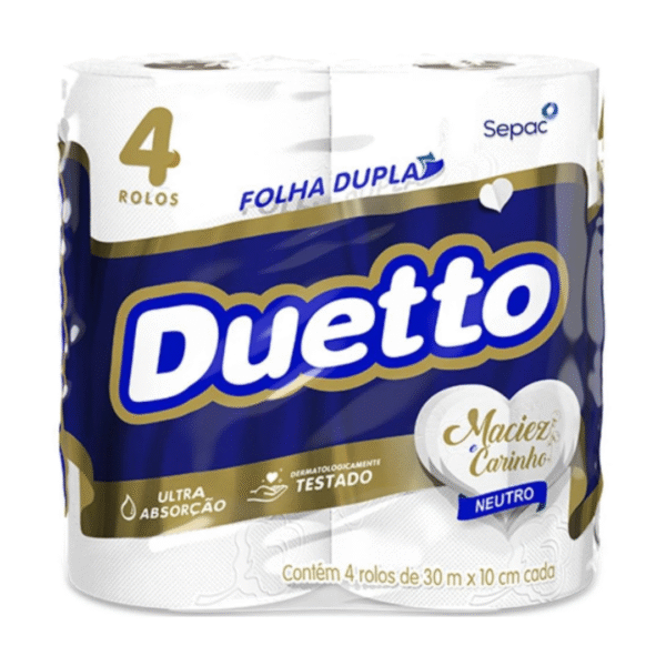 PAP HIG DUETTO F.D PCT C/4 ROLOS
