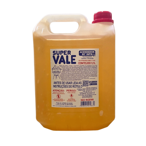 GEL ACENDEDOR DE CHURRASQUEIRA 80 INPM 5L VALE VERDE