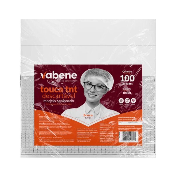 TOUCA SANFONADA DESCARTÁVEL VABENE C/100