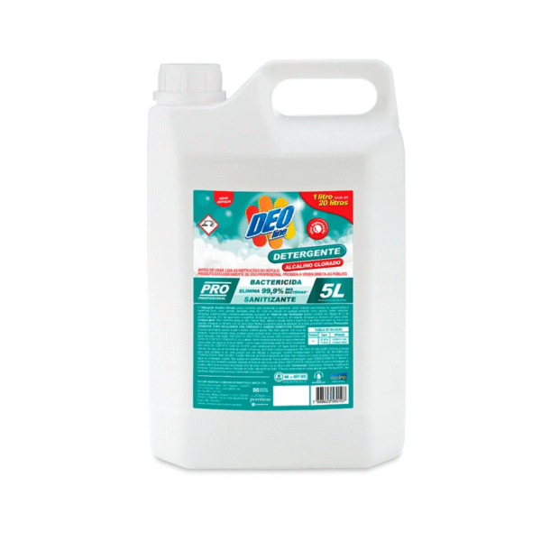DETERGENTE ALCALINO CLORADO 5 LITROS DEOLINE