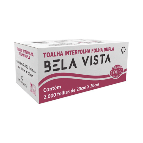 PAP TOALHA INTERFOLHADO FD 20X20 2000 FLS BELA VISTA