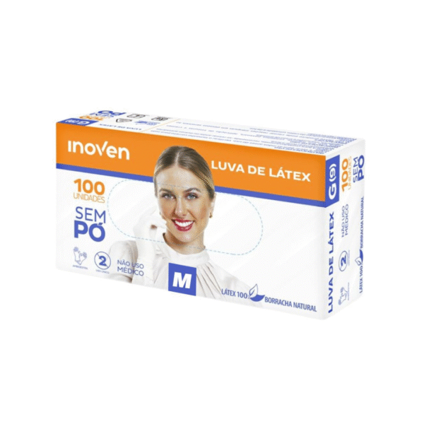 LUVA LÁTEX DESCARTÁVEL S/PÓ TAM G