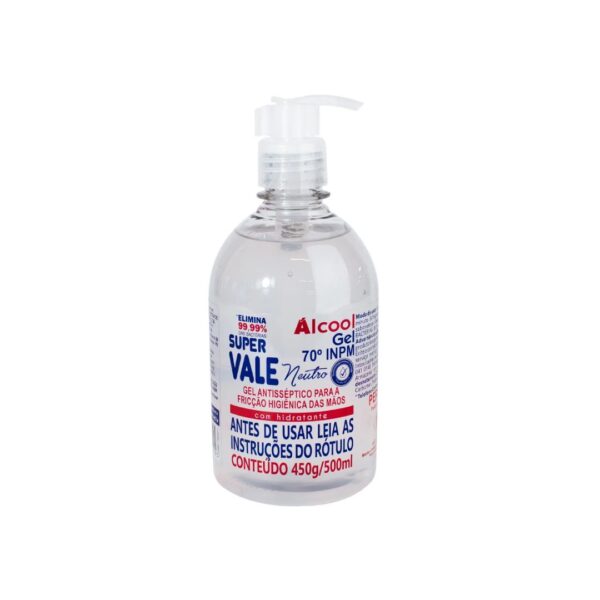 ÁLCOOL GEL 70% 500 ML PUMP SUPER VALE