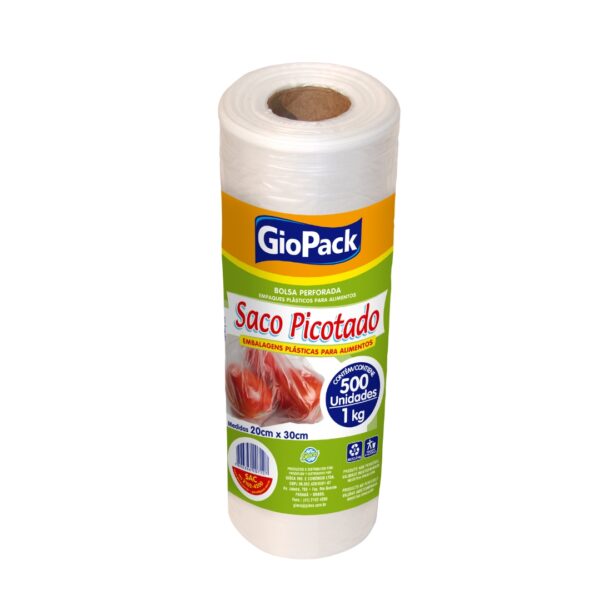 BOBINA PICOTADA F.PRETO FINA 20X30 C/500 UN 1KG