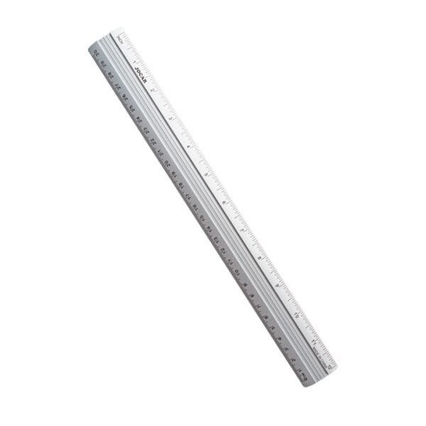 RÉGUA DE ALUMÍNIO 30CM UND JOCAR OFFICE