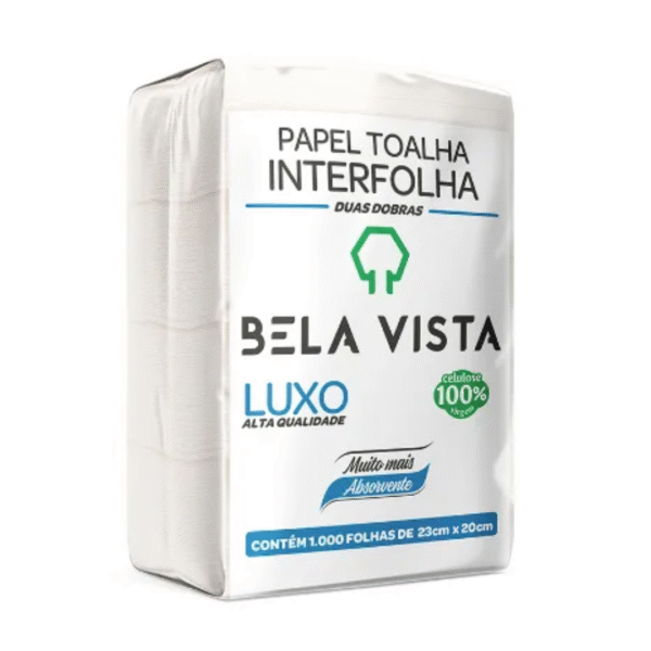 PAP TOALHA INTERFOLHADO SOFT 23X20CM C/1000FHS BELA VISTA
