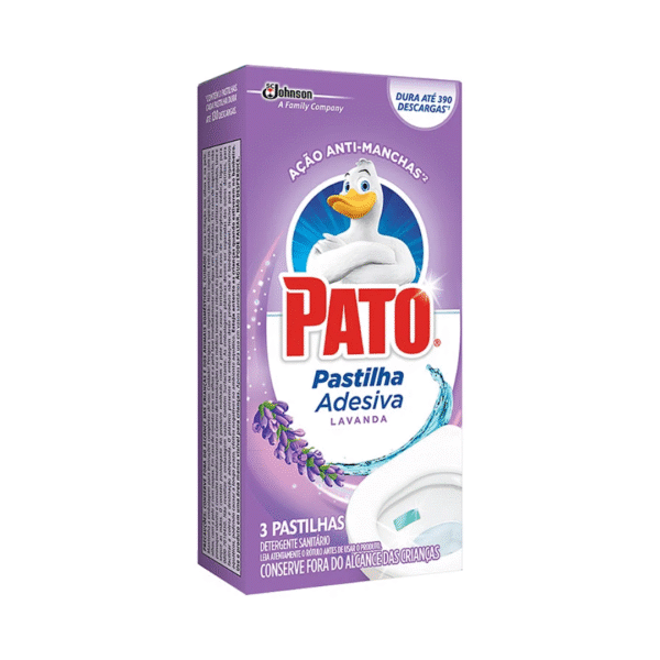 PATO PASTILHA ADESIVA LAVANDA C/3