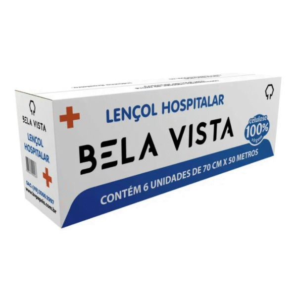 LENÇOL HOSPITALAR 70X50 BELA VISTA C/6
