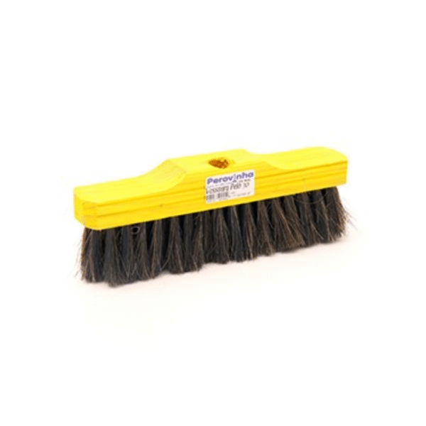 VASSOURA PELO CRINA 27CM MADEIRA
