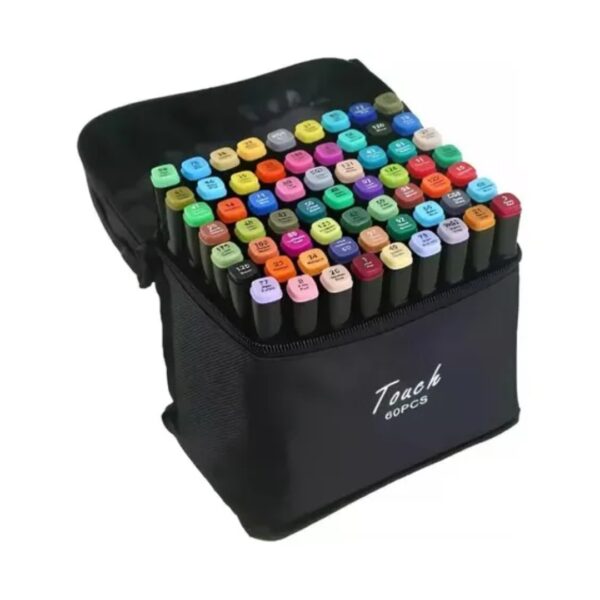 CANETA BRUSH 60 CORES PONTA DUPLA