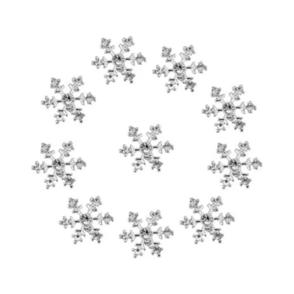 APLIQUE ADESIVO PRATA NEVE