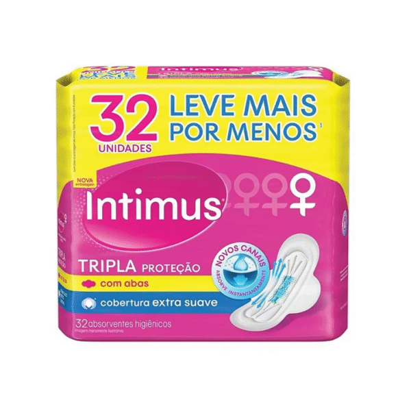 ABSORVENTE INTIMUS COM ABAS C/32